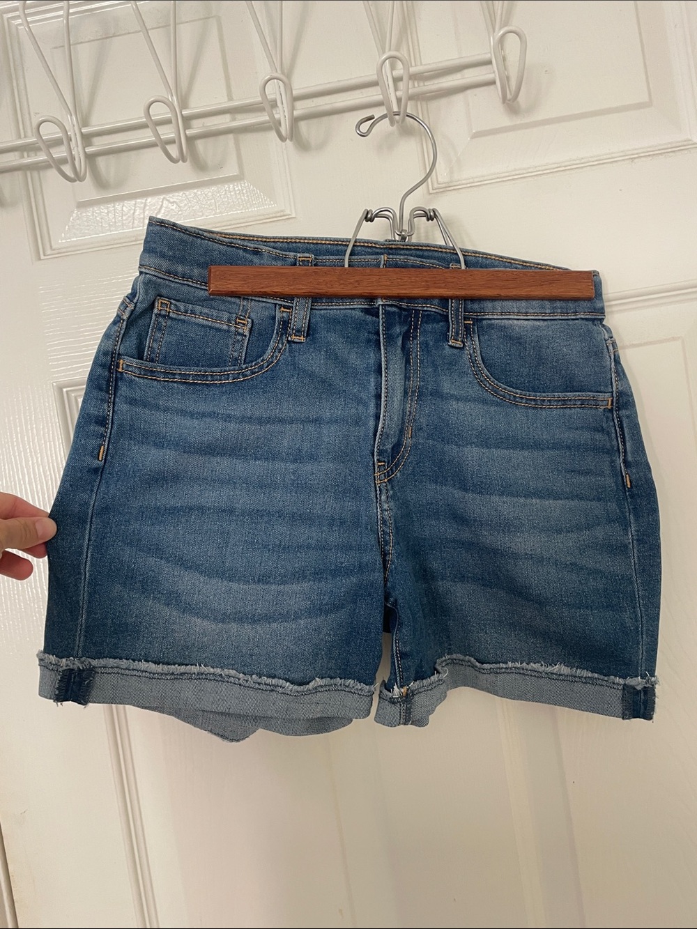 Old Navy Medium Blue Denim Cutoff Shorts
